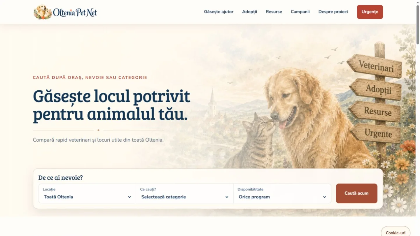 Director Oltenia Pet Net pentru servicii și resurse